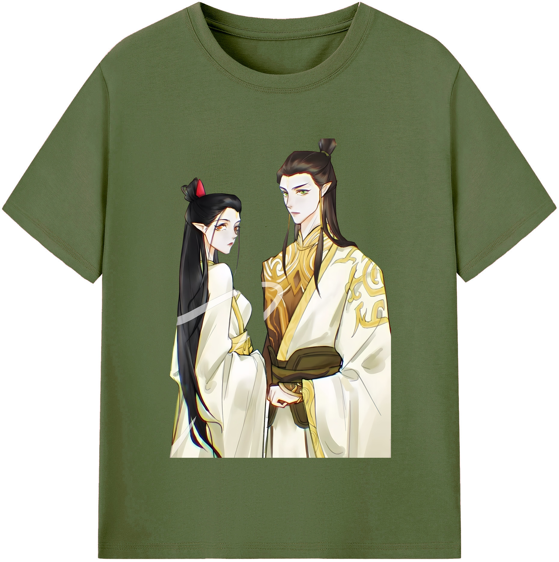 （画像用） Ne Zha 2 ナタ 魔童の大暴れ 綿100％半袖Tシャツ（フロントプリント）
